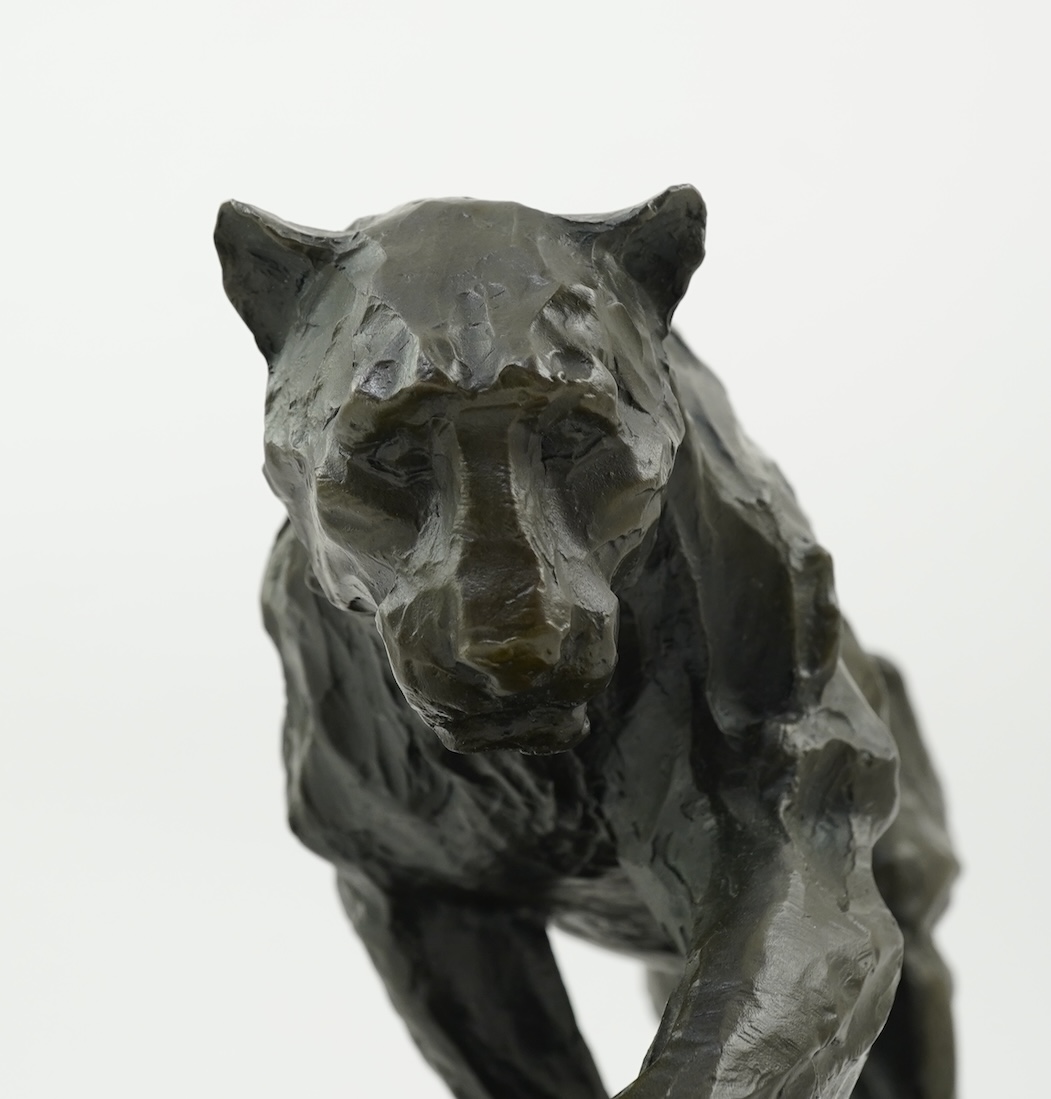 After Rembrandt Bugatti (Italian, 1884-1916): A patinated bronze of a prowling panther